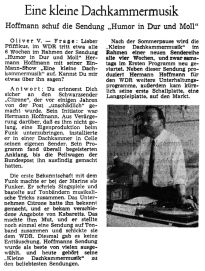 Unbekannte Zeitung, ca. 1965