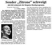 Unbekannte Zeitung, ca. 1956