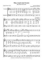 Notenblatt „Blau macht der Enzian”