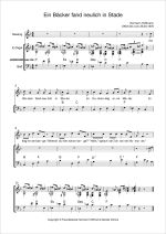 Notenblatt „Ein Bäcker fand neulich in Stade”