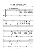 Notenblatt „Das Lied vom großen Durst” Notenblatt „Das Lied vom großen Durst”