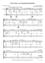 Notenblatt „Die Frauen von Wuppertal-Elberfeld”