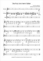 Notenblatt „Die Frau von Herrn Göbel”