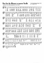 Notenblatt „Dort bei der Kleinen in unserer Straße”