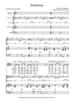 Notenblatt „Einbrecher”