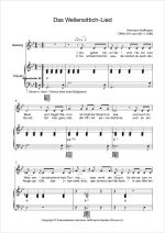 Notenblatt „Das Wellensittich-Lied” Notenblatt „Das Wellensittich-Lied”