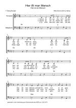 Notenblatt „Hier ißt man Mensch”