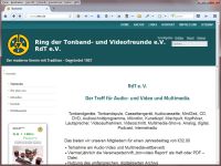 Homepage Ring der Tonbandfreunde RdT e. V. Homepage Ring der Tonbandfreunde RdT e. V.