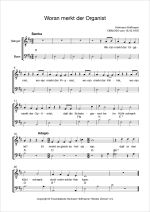 Notenblatt „Woran merkt der Organist”