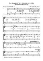 Notenblatt „Der Junge mit dem Mundgeruch ist da”