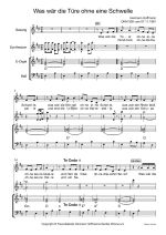 Notenblatt „Was wär die Türe ohne eine Schwelle”