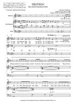 Notenblatt „Das schöne deutsche Wort”